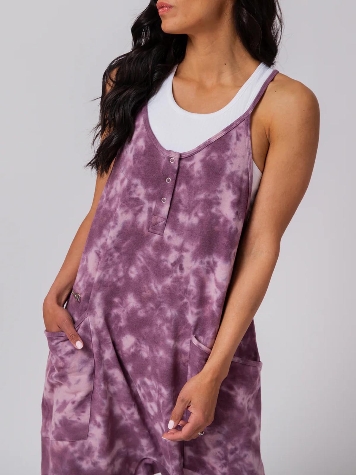 Women's Button Neck Suspender Jumpsuit Casual Overalls(BUY 2 FRRE SHIPPING)