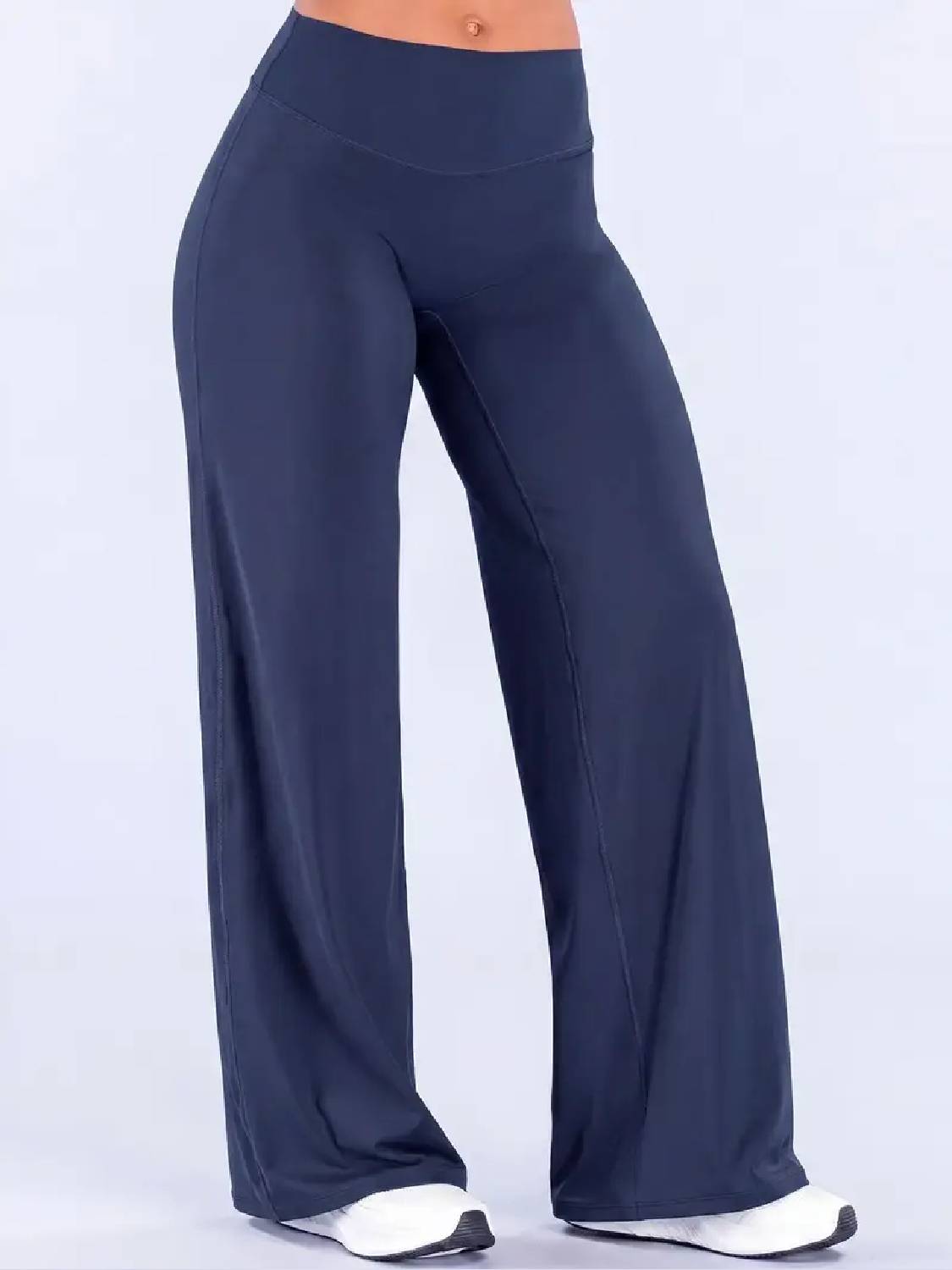 Women’s Light Simple Leopard-Print Wide-Leg Pants