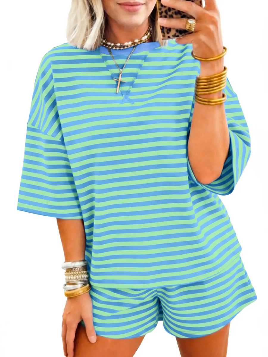 Women's Cozy 2-Piece Ribbed Shorts Set