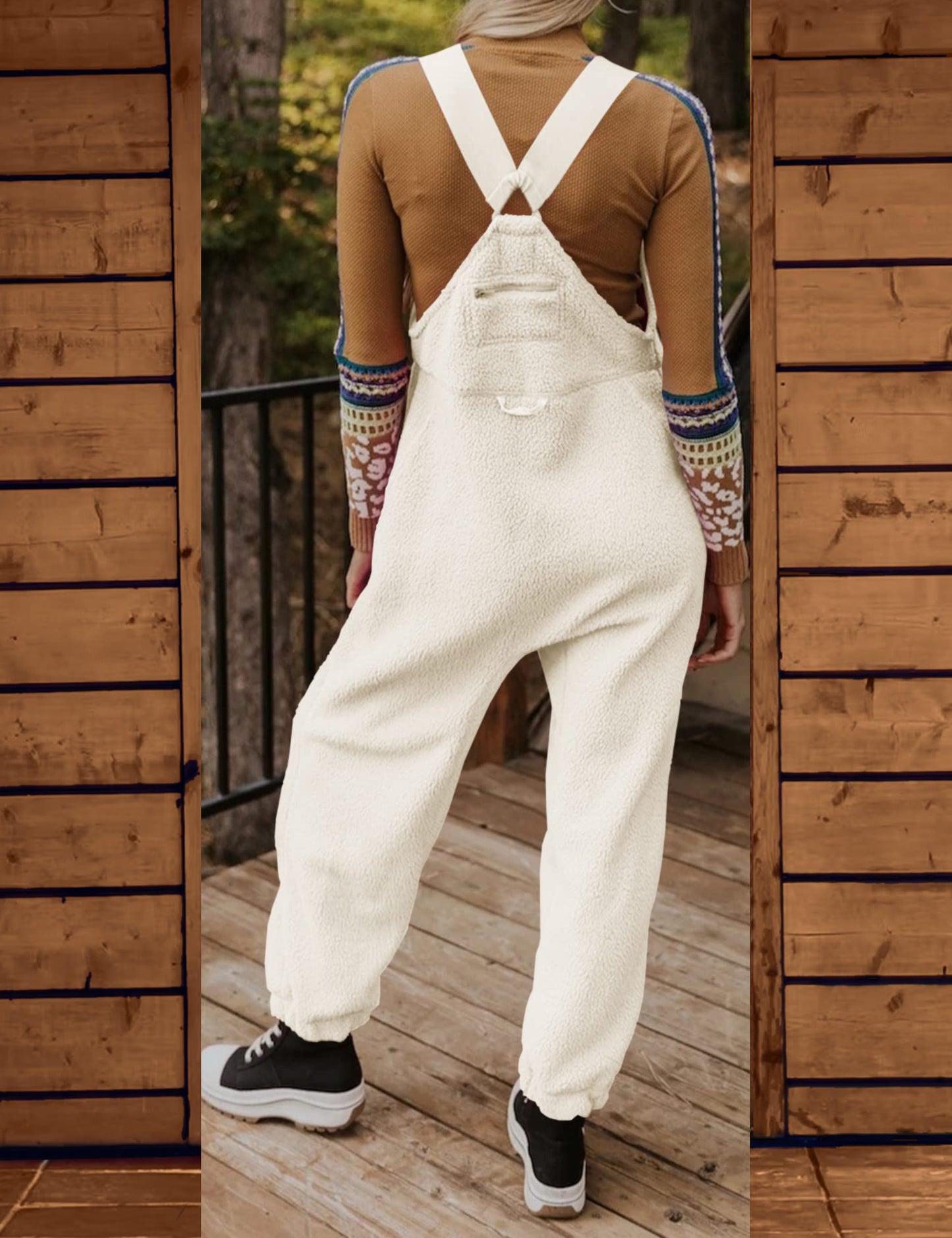 Women's Fleece Warm Overalls Loose Casual Jumpsuits (Buy 2 Free Shipping)