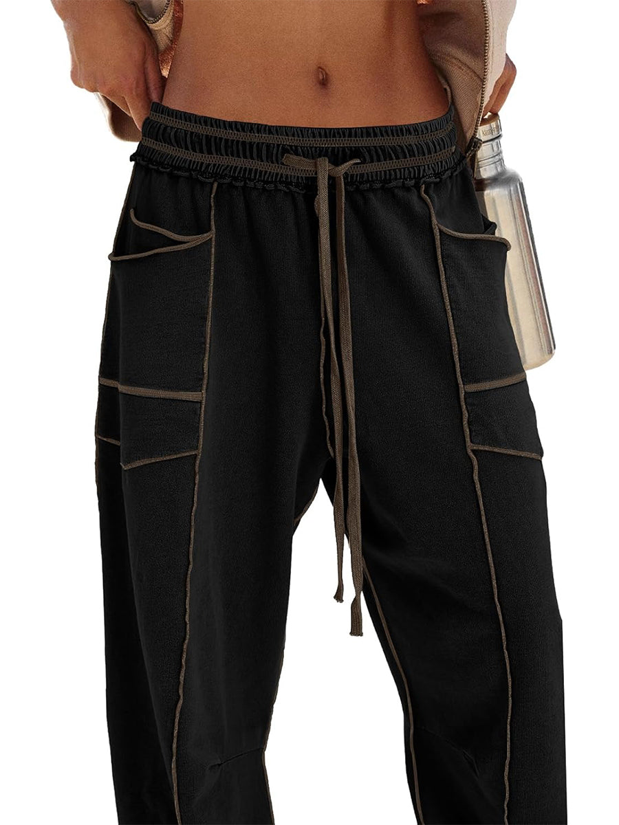 Women's Casual Drawstring Wide Leg Sweatpants Baggy Barrel Pants(Buy 2 Free Shipping)