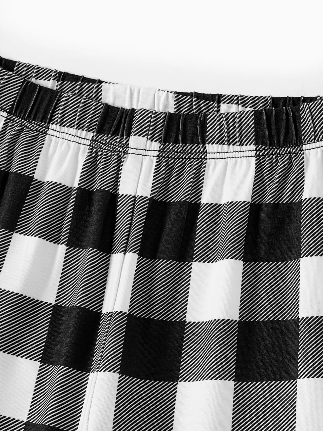 🌲🎁Family Christmas Long-sleeve Black White Letters Pajamas