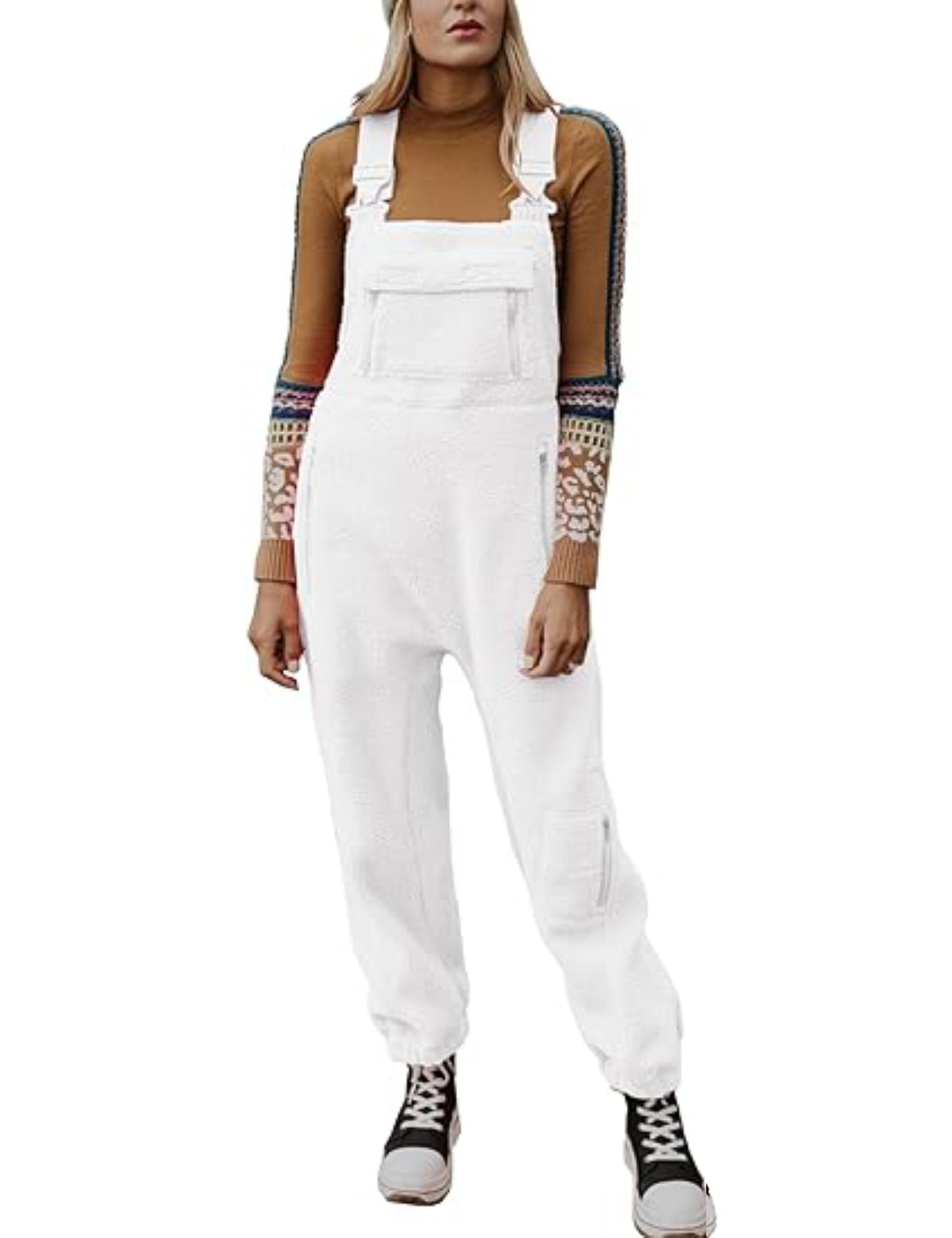 Women's Fleece Warm Overalls Loose Casual Jumpsuits (Buy 2 Free Shipping)