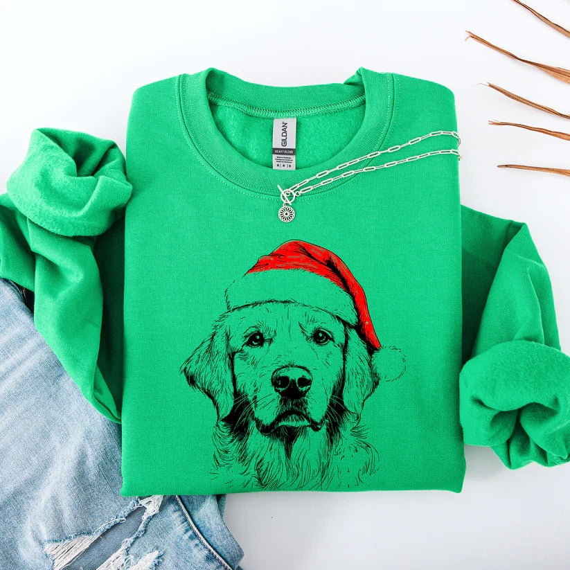 Women's Casual Golden Retriever Pattern Long Sleeve Pet Sweatshirt(BUY 2 FREE SHIPPING)