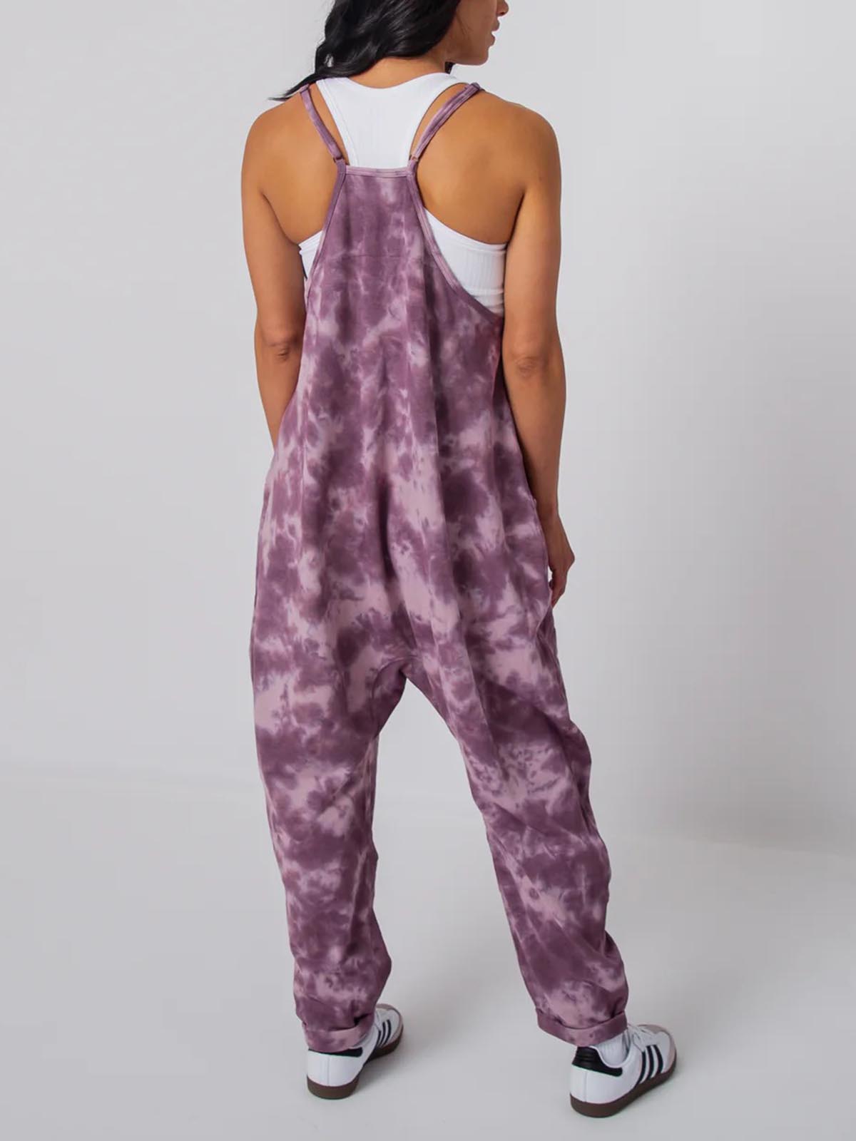 Women's Button Neck Suspender Jumpsuit Casual Overalls(BUY 2 FRRE SHIPPING)