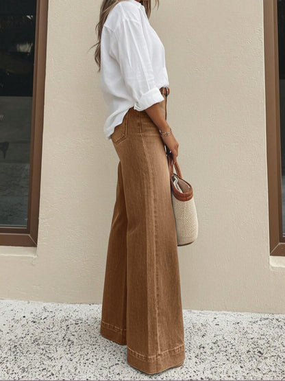 Women's High Waisted Stretchy Baggy Denim Pants