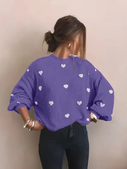VALENTINE'S DAY SWEETHEART PRINT SWEATER