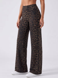 Deep coffee leopard print