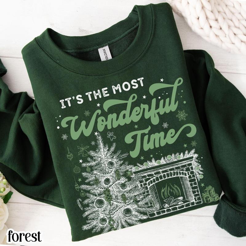 'It’s the Most Wonderful Time of The Year' Vintage Christmas sweatshirt