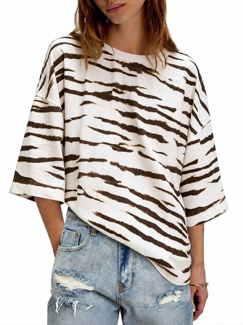 Womens 2026 New Oversized Half Sleeve Crew Neck Tunic Tops