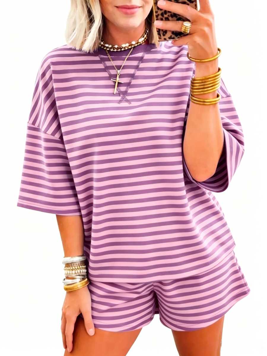 Women's Cozy 2-Piece Ribbed Shorts Set
