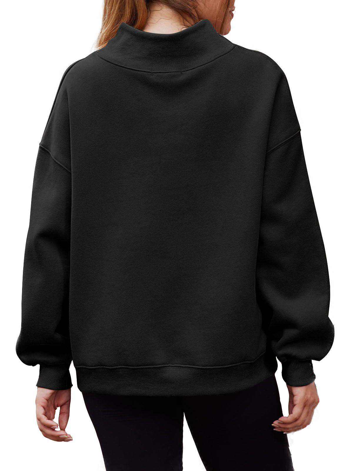 Women's Half Turtleneck Fleece Casual Sweatshirt