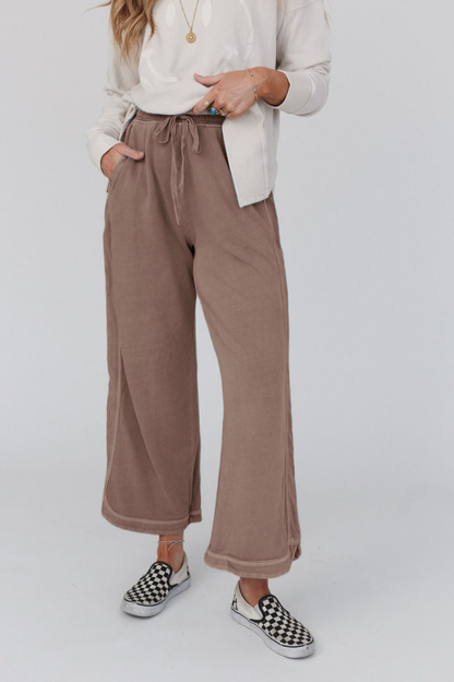 So Comfy Wide Leg Pant Cropped Length (buy 2 free shipping)