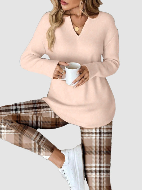 Fall Cozy Casual Matching Two Piece Outfit