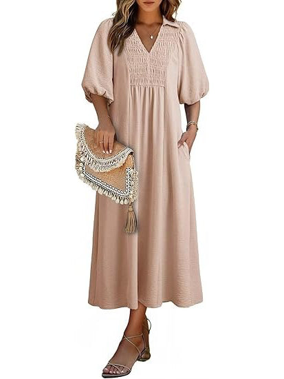 Women's Summer Flowy A-Line Maxi Dress
