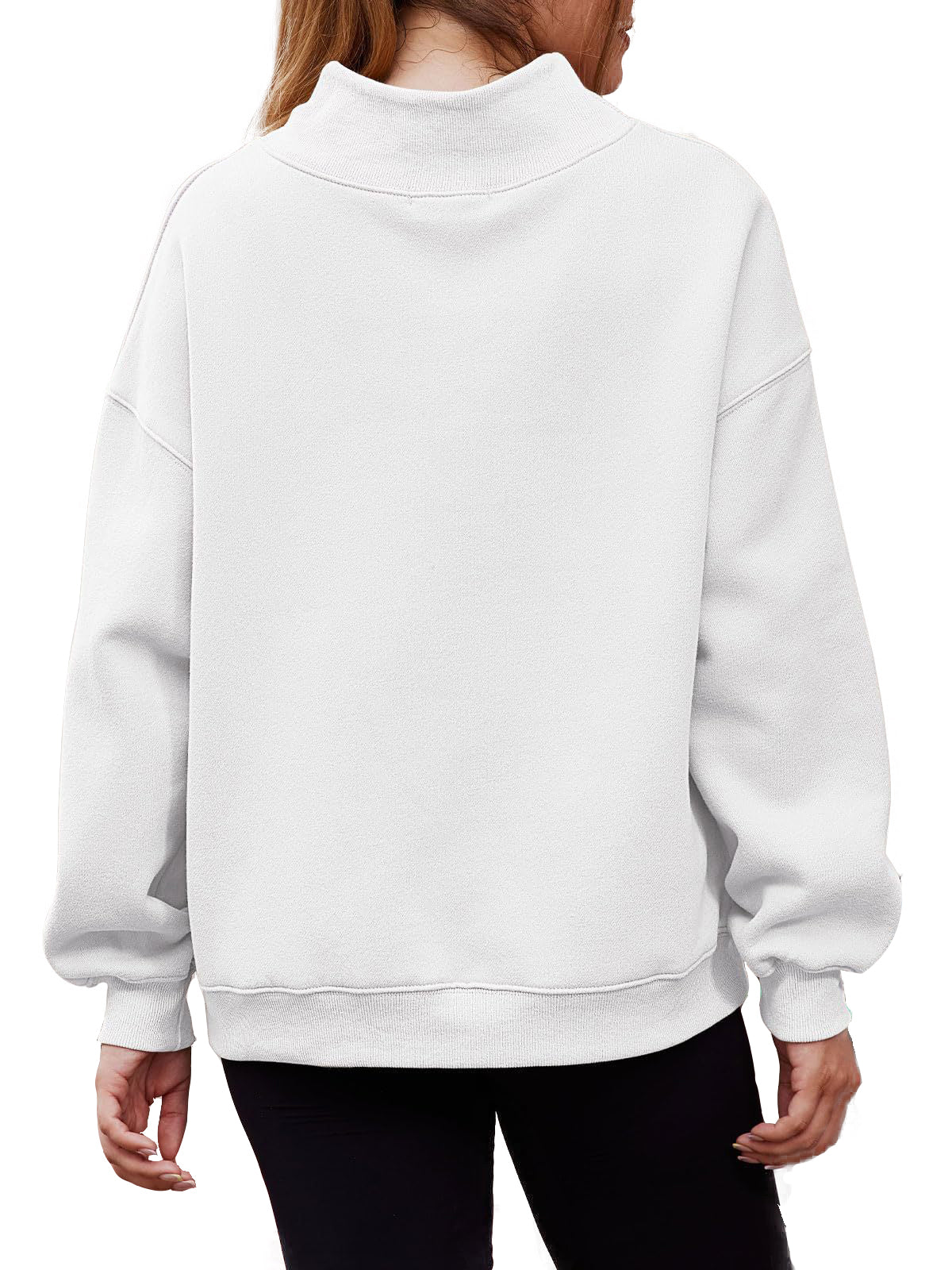 Women's Half Turtleneck Fleece Casual Sweatshirt