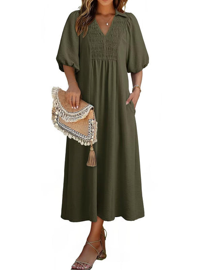 Women's Summer Flowy A-Line Maxi Dress