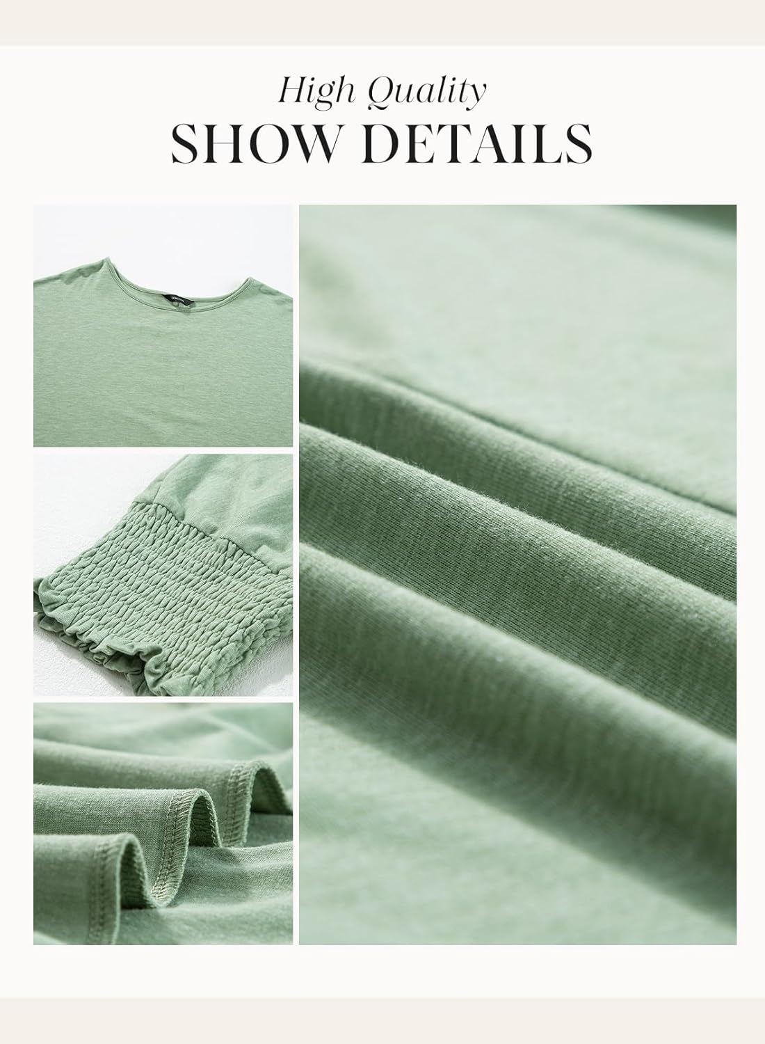 Womens 3/4 Sleeve T-Shirts Cute Crewneck Tees Blouses