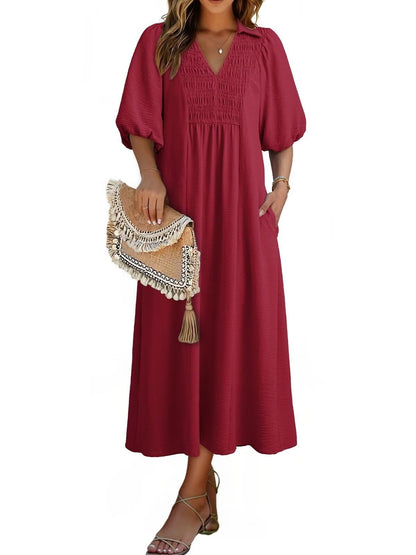 Women's Summer Flowy A-Line Maxi Dress