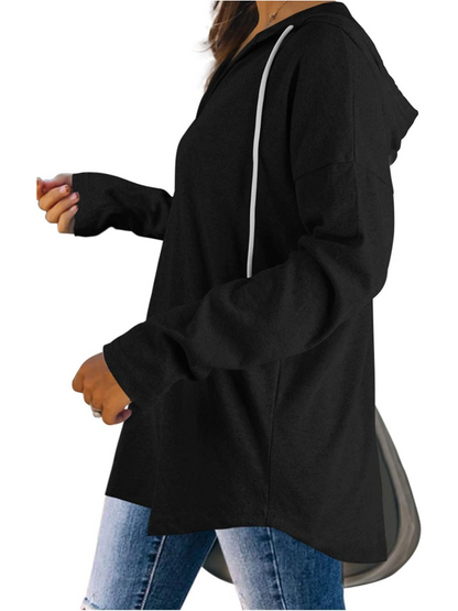 Women's Long Sleeve Plaid Oversized Hoodies