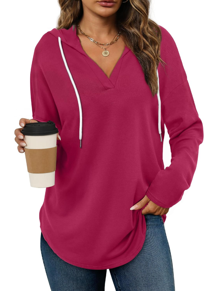 Women's Long Sleeve Plaid Oversized Hoodies