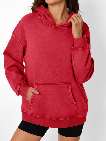 Unisex Casual Oversized Acid Wash Tops Hoodie Pullover(Buy 2 Free Shipping)