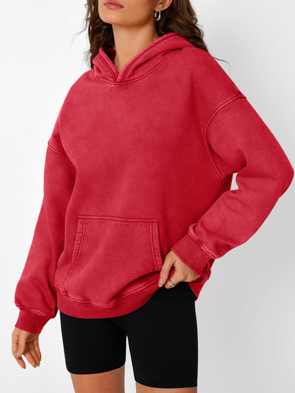 Unisex Casual Oversized Acid Wash Tops Hoodie Pullover(Buy 2 Free Shipping)