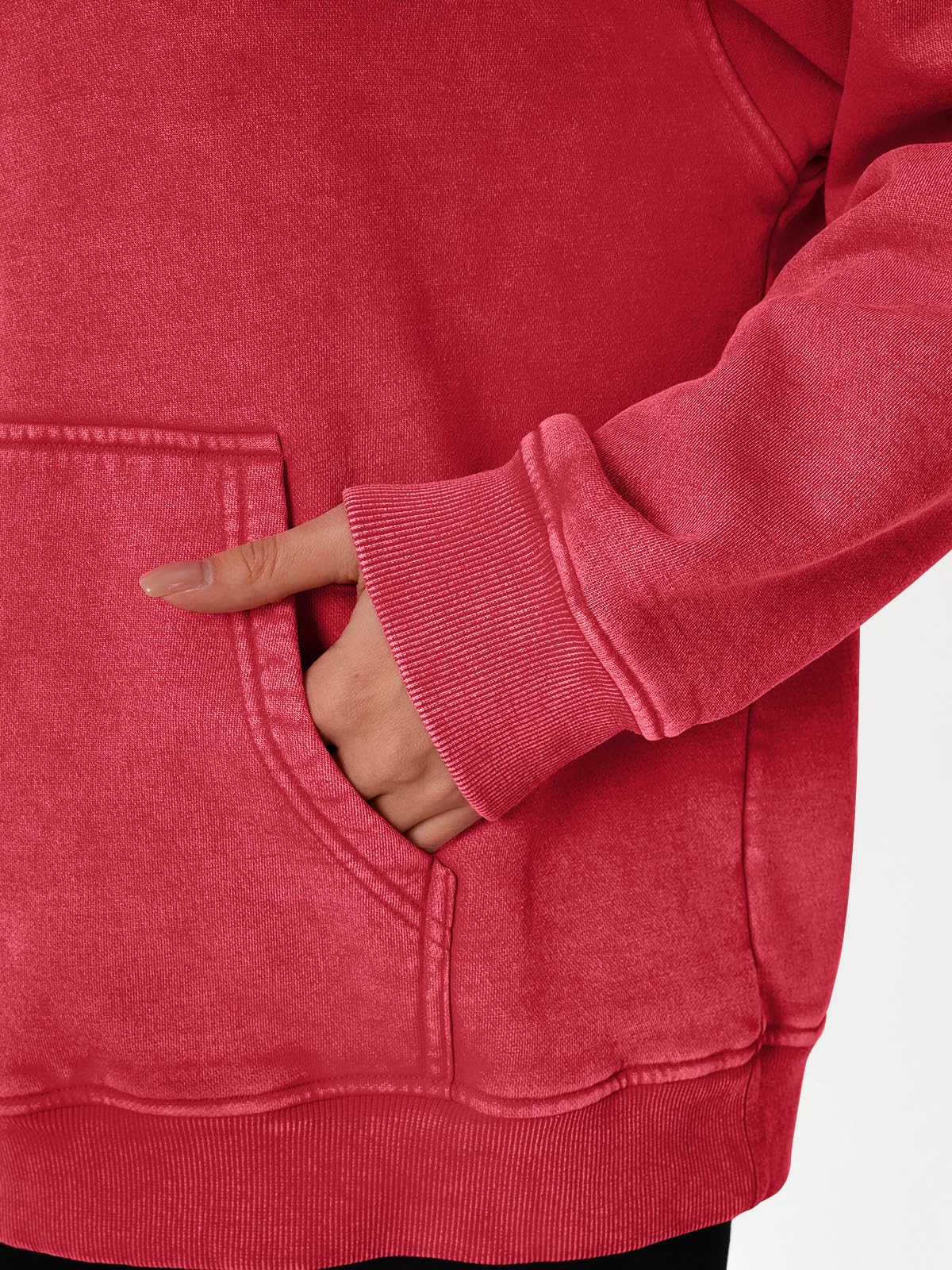 Unisex Casual Oversized Acid Wash Tops Hoodie Pullover(Buy 2 Free Shipping)