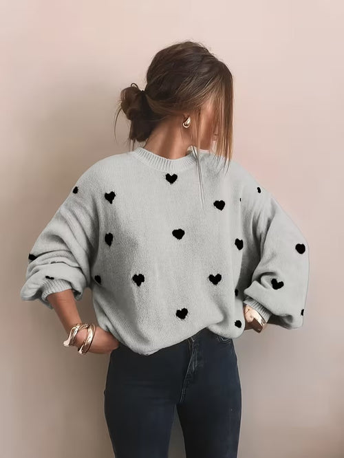 VALENTINE'S DAY SWEETHEART PRINT SWEATER