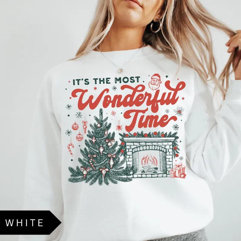 'It’s the Most Wonderful Time of The Year' Vintage Christmas sweatshirt