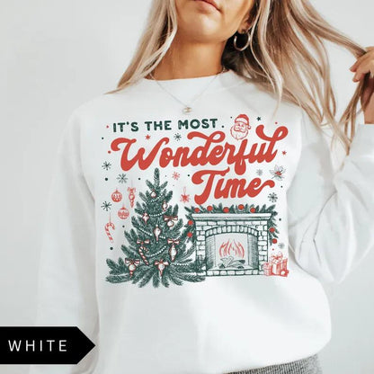 'It’s the Most Wonderful Time of The Year' Vintage Christmas sweatshirt
