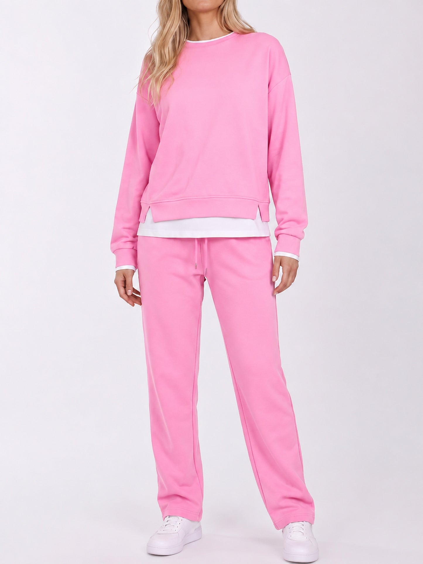 Women's Fake Two‑Piece Sweatshirt Set