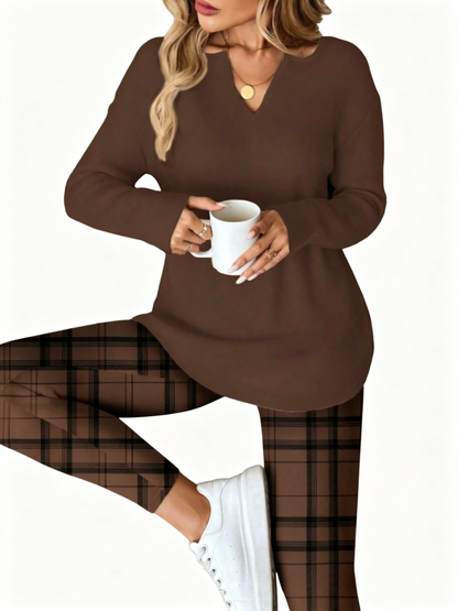 Fall Cozy Casual Matching Two Piece Outfit