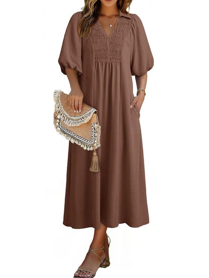 Women's Summer Flowy A-Line Maxi Dress