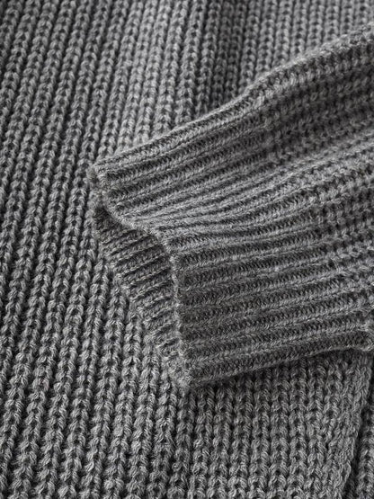 Women's Plain High Low Hem Wrap Tunic Sweater Dress(Buy 2 Free Shipping)