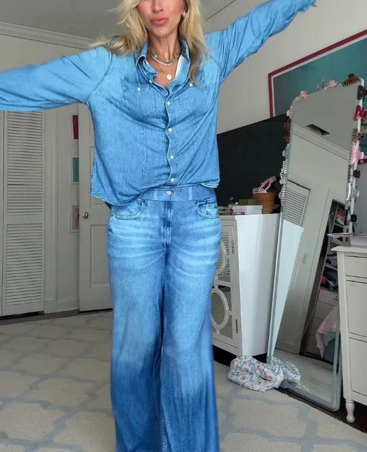 Denim Dreams Pajama Set