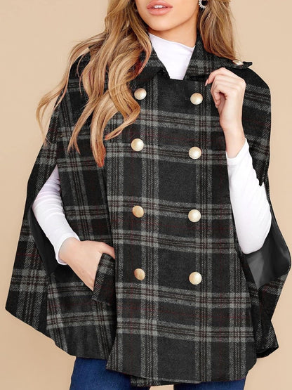 Women's Plaid Winter Cape Coat(Buy 2 Free Shipping)
