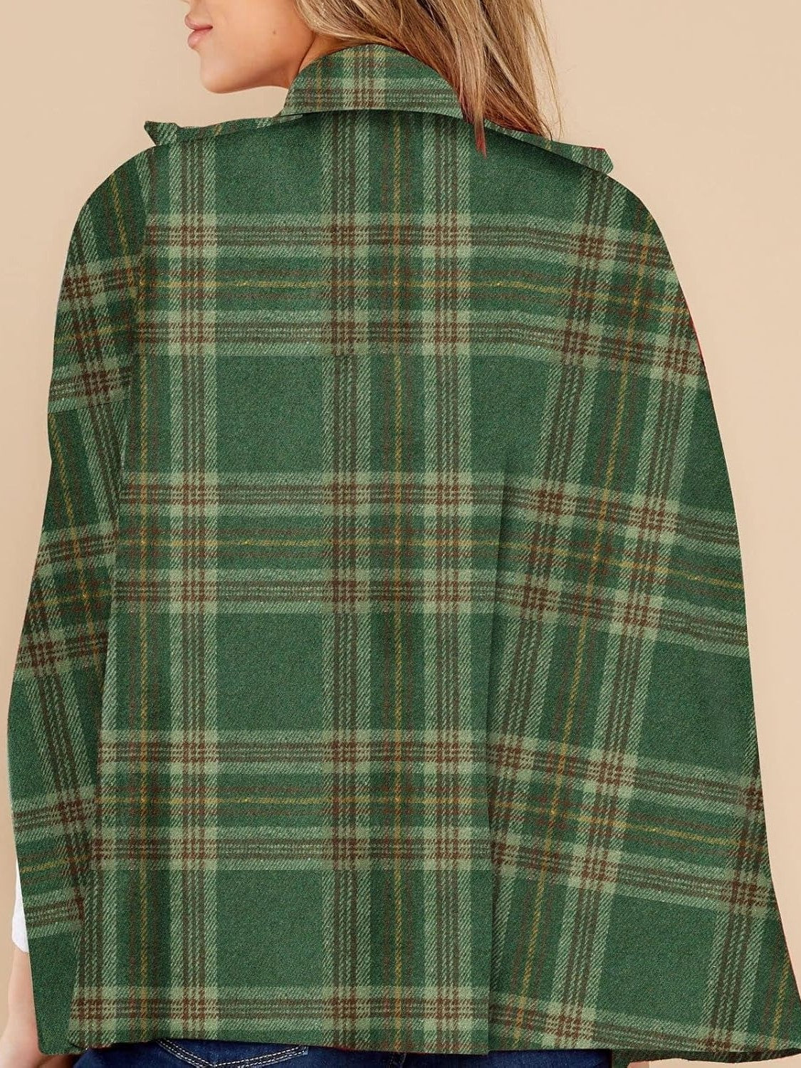 Women's Plaid Winter Cape Coat(Buy 2 Free Shipping)