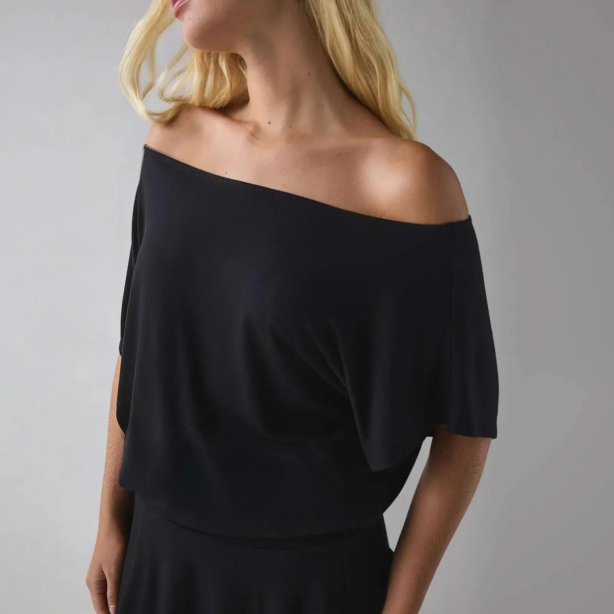 Women's Draped Off-The-Shoulder Mini Dress