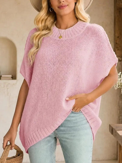 Women's Oversized Batwing Half Sleeve Sweater