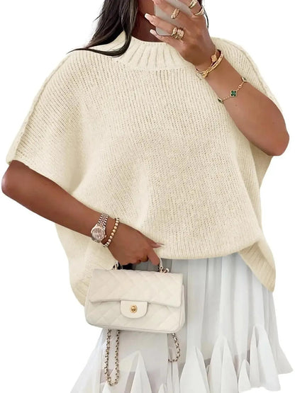 Women's Oversized Batwing Half Sleeve Sweater